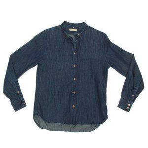 Levi's LVC Made & Crafted Japan Fabric Dark Indigo Button Shirt size 1 (S/M) 864